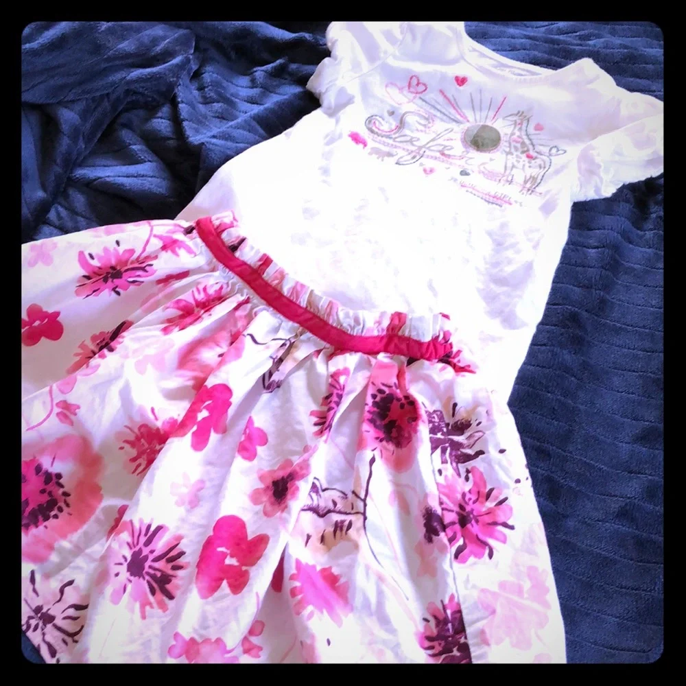 Preppy Pink Oshkosh‎ B’goah Safari Pink White Skort Set 5T